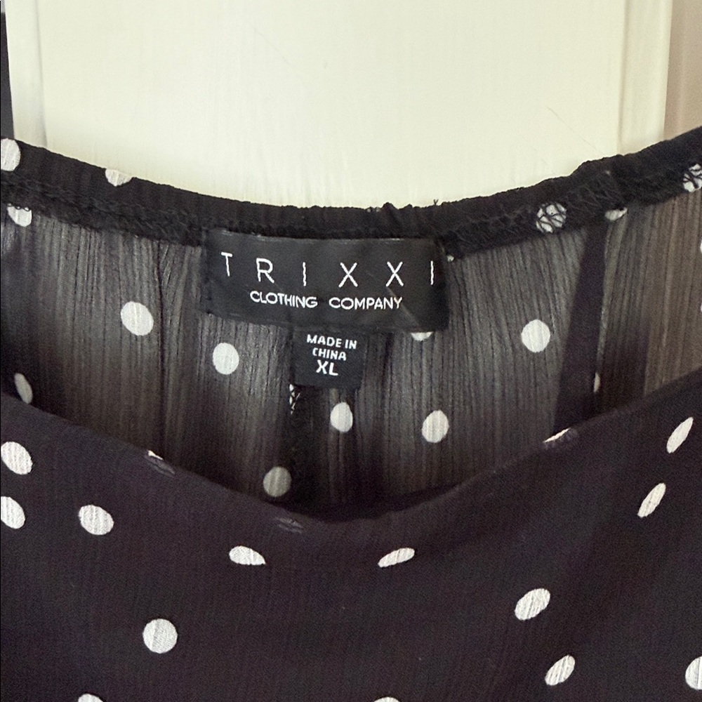 Lulu's Black and White Polka Dot Romper - Picture 2 of 4